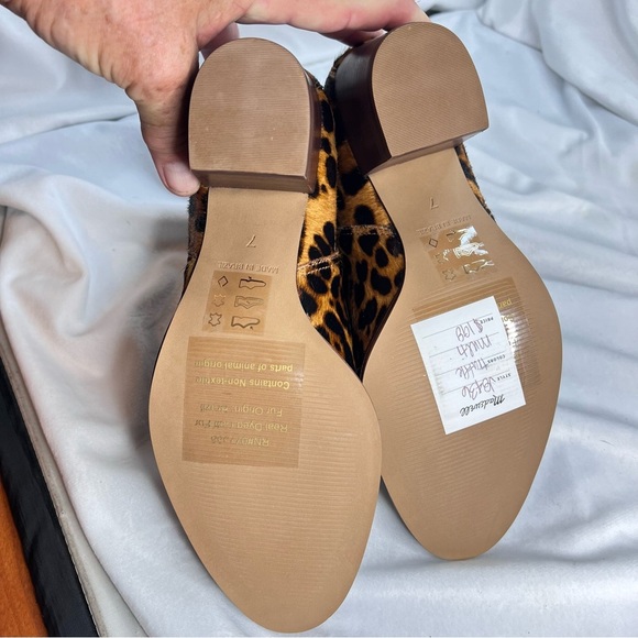 MADEWELL The Regan Boot in Leopard Calf Hair Ankle Boots Size 7 NWT - Picture 7 of 11